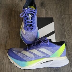 ADIDAS Adizero Boston 12 Running Shoes M 7.5 / W 9 Blue 4 Miles $160